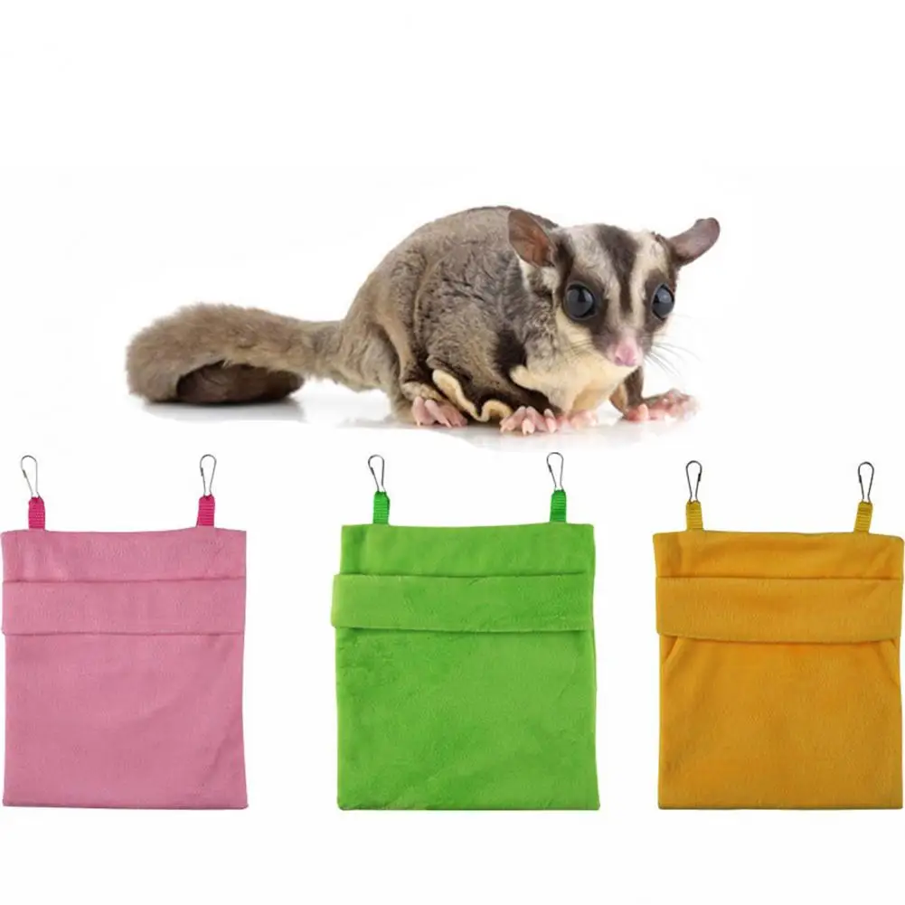 Cozy Pet Bed Cozy Plush Hamster Sleep Bag Windproof Hanging Hammock Set for Small Scratch-resistant Bite Resistant Comfortable