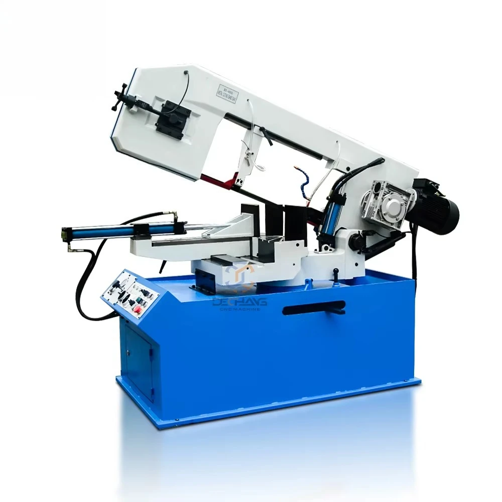 New DECHANG Precision Metal Band Saw BS460G with PLC Control and Gear Motor for Angular Cutting Applications