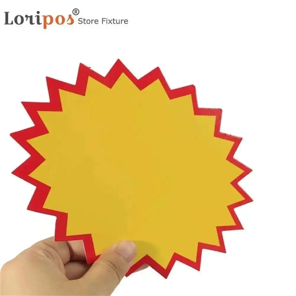 Burst Sign With Mid Flap Shelf Data Channel Pvc Star Pricecard Split Bursts Price Tag Card Pop Advertising Promotion Ticket