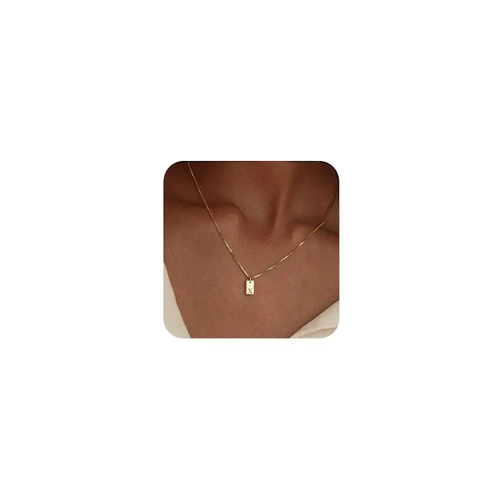 

Ожерелья с инициалами для женщин, позолоченные 14-каратным золотом, изящные кулоны с именами, персонализированные подарки на Рождество для женщин