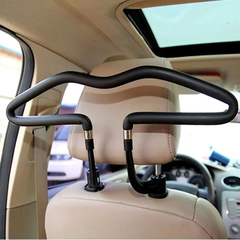 Auto Clothes Holder Soft Car Coat Hangers Back Headrest Coat Clothes Hanger Jackets Suits Holder Rack Car Supplies