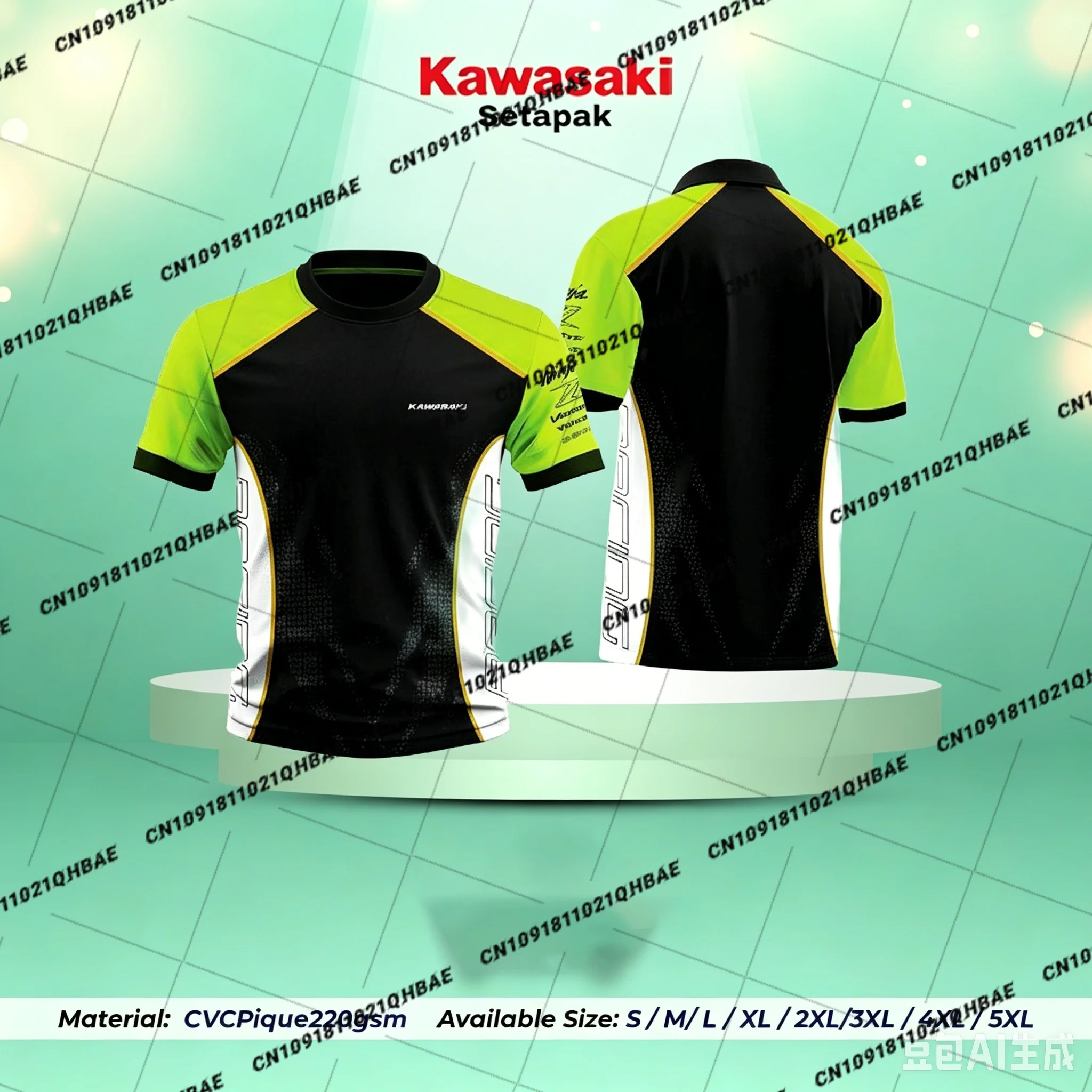NOUVEAU BEST-SELLER T-SHIRT KAWASAKI (2026) pour Hommes et Femmes, Tenue de Motocross Oversize Respirante à Séchage Rapide pour le Cyclisme