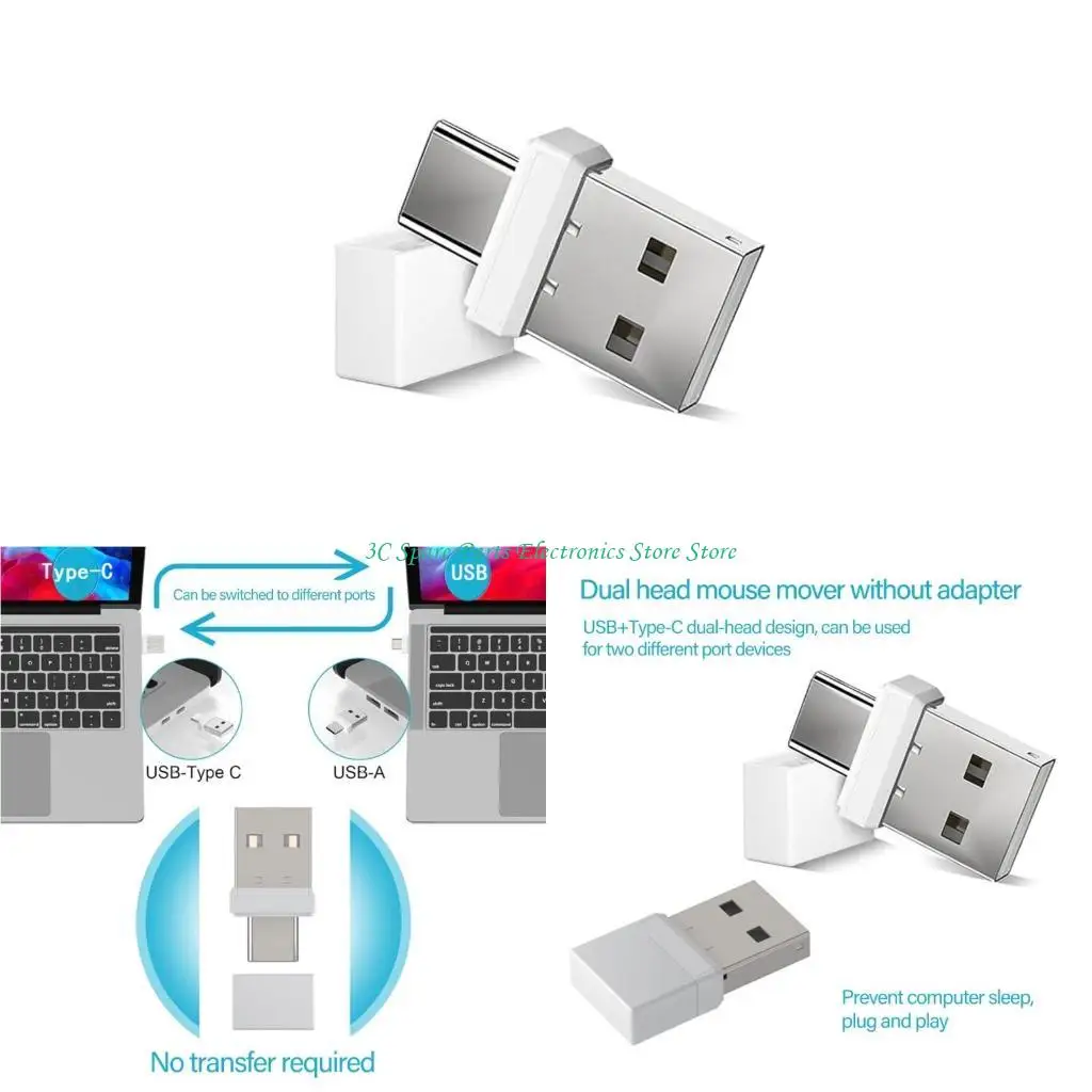 

SZ Mouse Jigglers Mouse Movers Wiggler Undetectable Shakers USB Port for Computer Laptop, Keeps PC Awake, Simulate Mouse