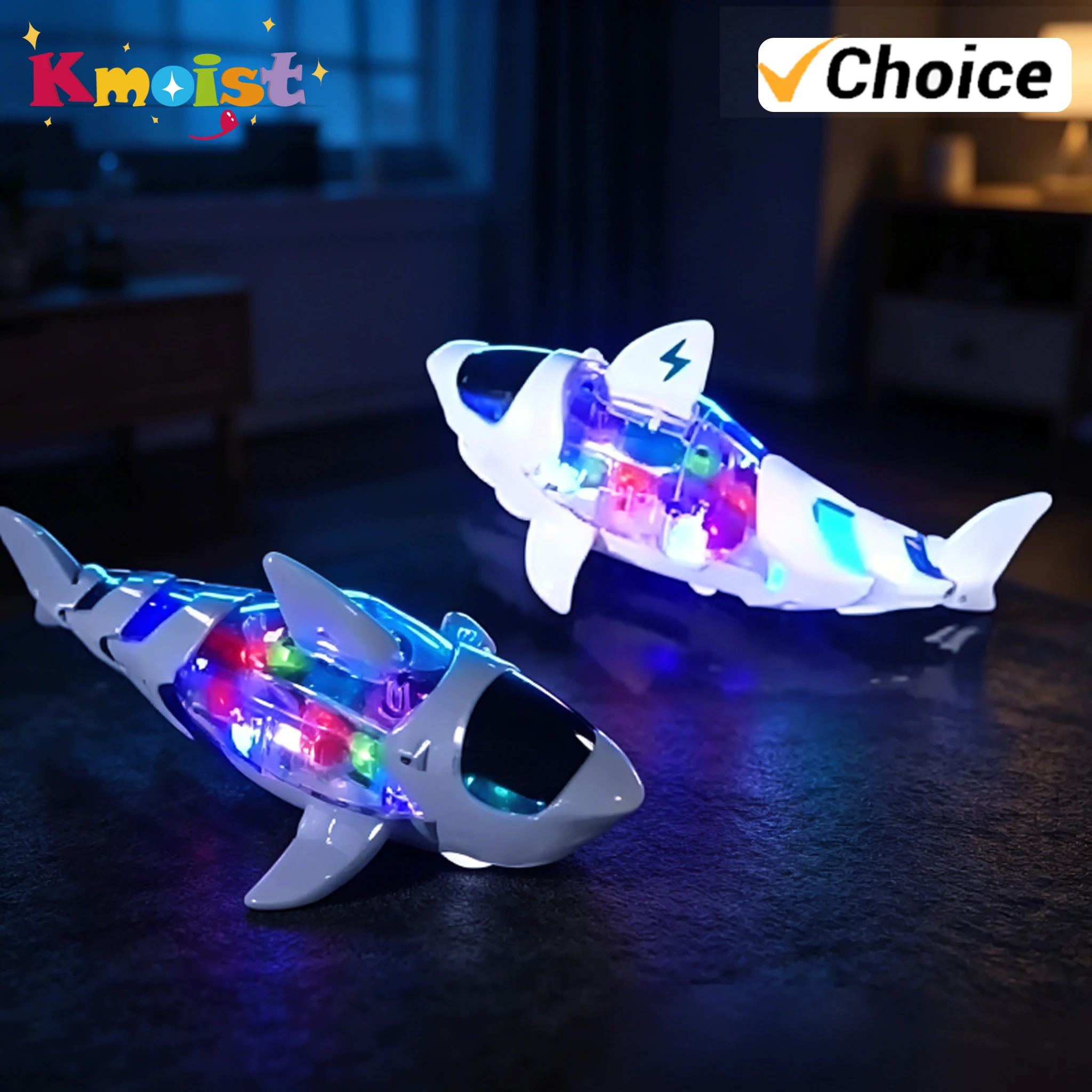 

Electronic Pet Toy Musical Walking Mechanical Shark Model with Light Indoor Toys for Kids Boys Birthday Children's Day Gifts
