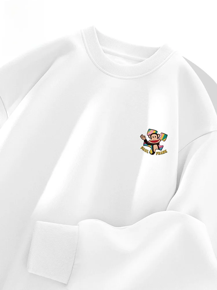 

Мужская белая толстовка с длинным рукавом, повседневная, весенне-осенняя, для ношения под одеждой, модная, прочная, с круглым вырезом, без декора...