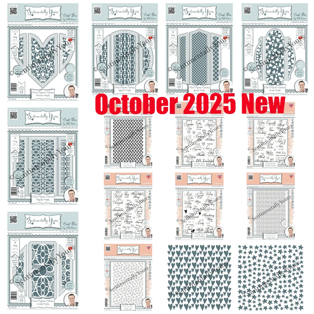 

Elegant Panel Perfection Complete Bundle Metal Cutting Dies Stamps Stencils for DIY Handmade Diary Photo Album 2025 October New