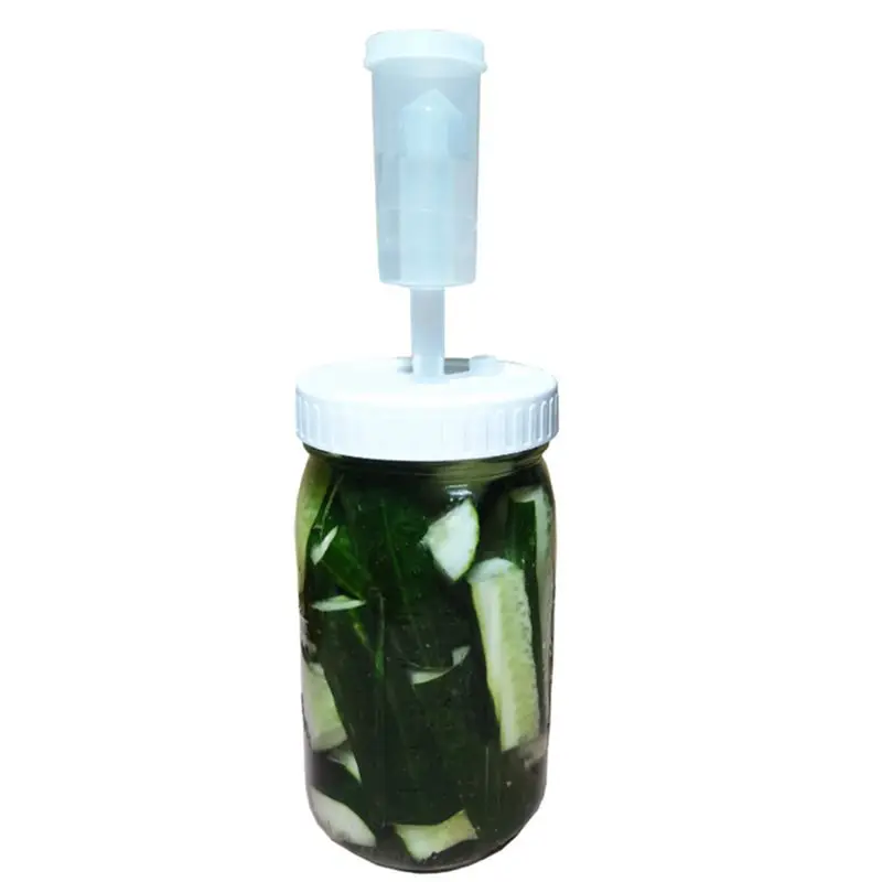 HLZS-12Pc Mouth Jars Lids Fermenting Lids With Airlocks Fermentation Kit For Making Sauerkraut In Wide Mouth Jars