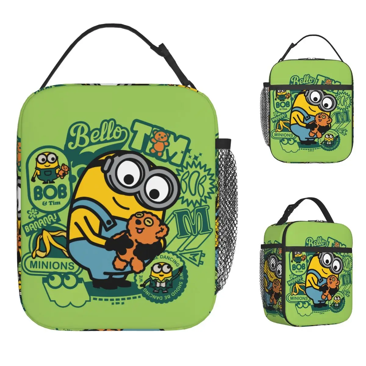 

M-Minions The Rise Of Gru Изолированная сумка для обеда Многоразовая термосумка Контейнер для обеда Боб Путешествия Герметичный ланч-бокс Сумка на открытом воздухе
