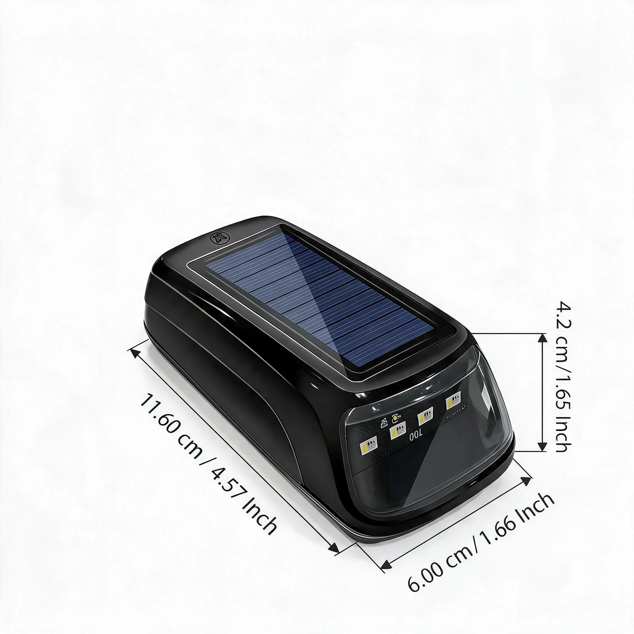 5PCS RGB Solar Powered LED Truck Marker Lights Wireless Roof Running Light Navigation Lamp Vibration Sensor No Drill APP Remote Control Multi-Mode Flashing for Jeep Off Road Pickup Trailer Cab Boat SUV ATV UTV