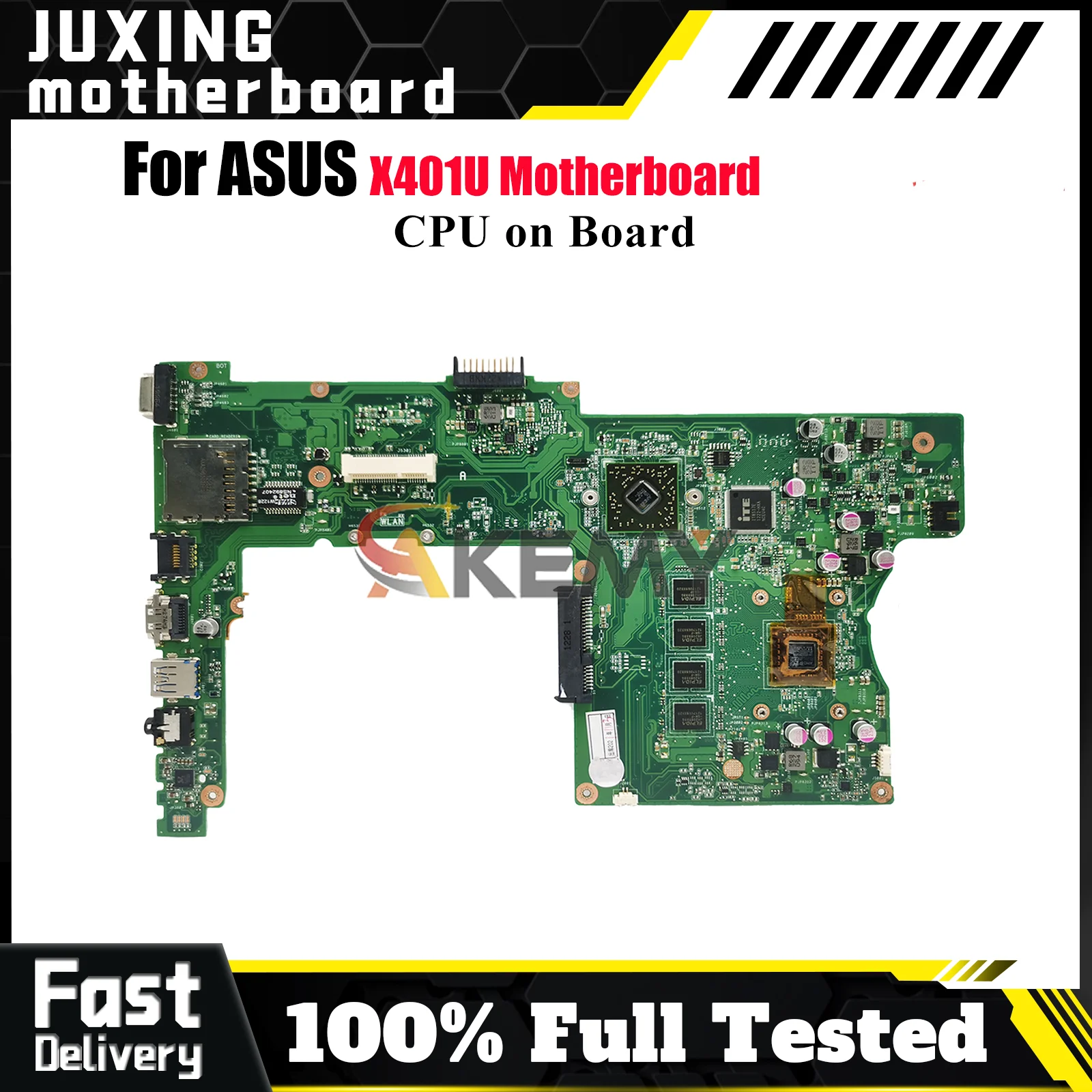 

Материнская плата для ноутбука X401U для ASUS VivoBook X401U X401U, материнская плата для ноутбука с процессором, 100% тестирование, ОК, быстрая доставка, высокое качество