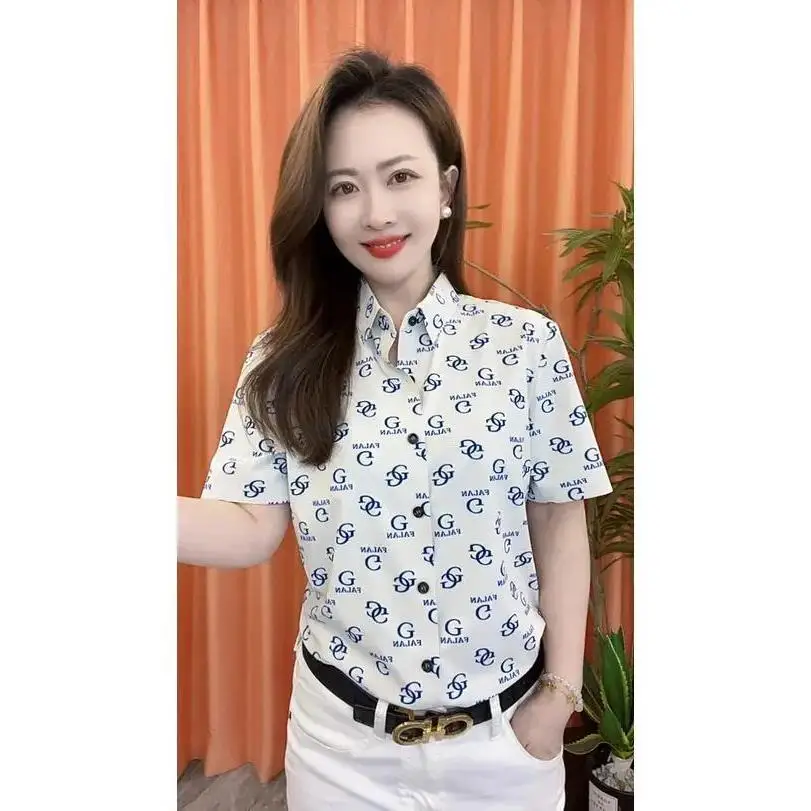 

Faionable Men's ort Sve irt Letter Print Versatile Lightweight Luxury Summer Daily Wear Breathable Polyester Fiber