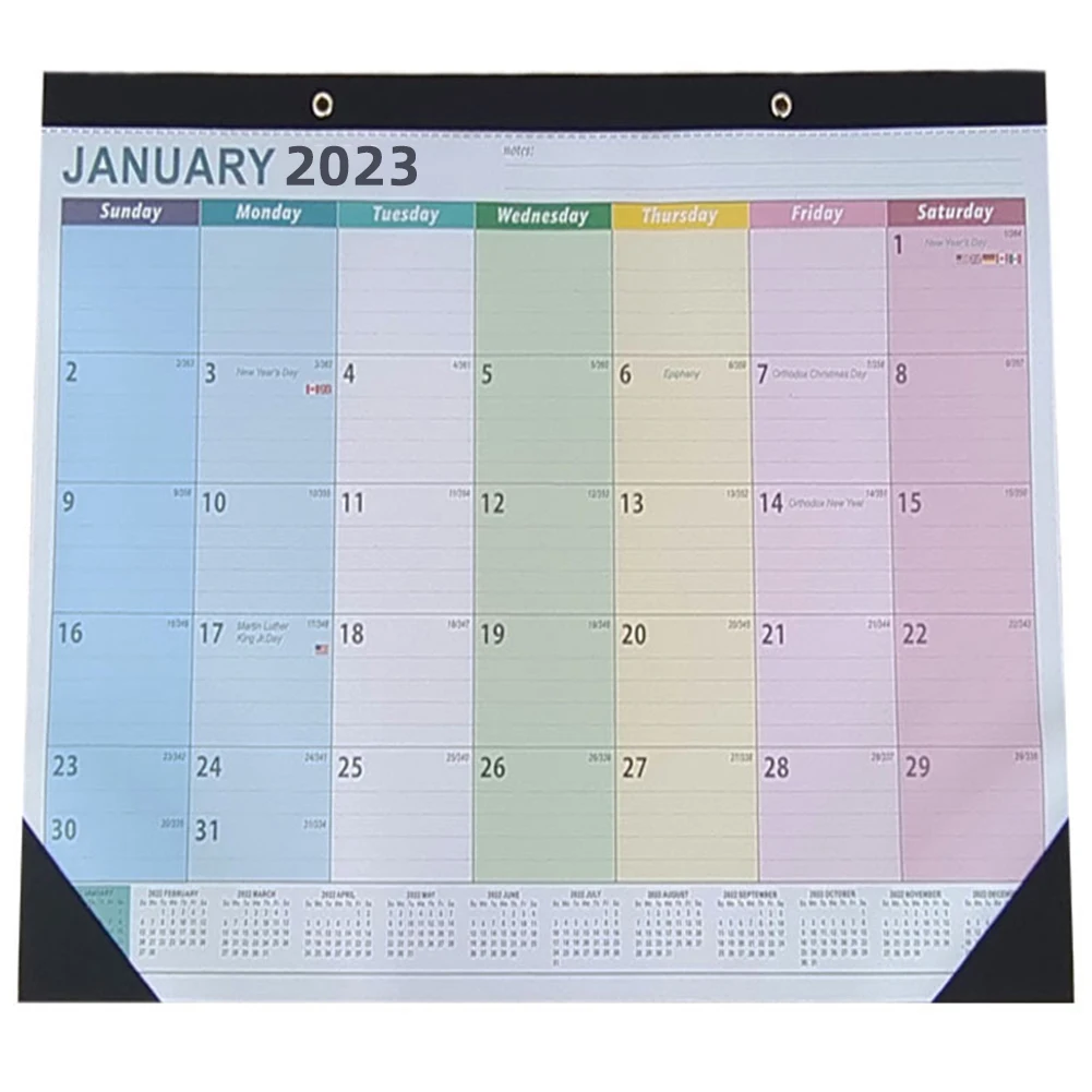 다채로운 카운트 다운 달력 2023 봄 축제 걸이 달력 새해 선물 2023