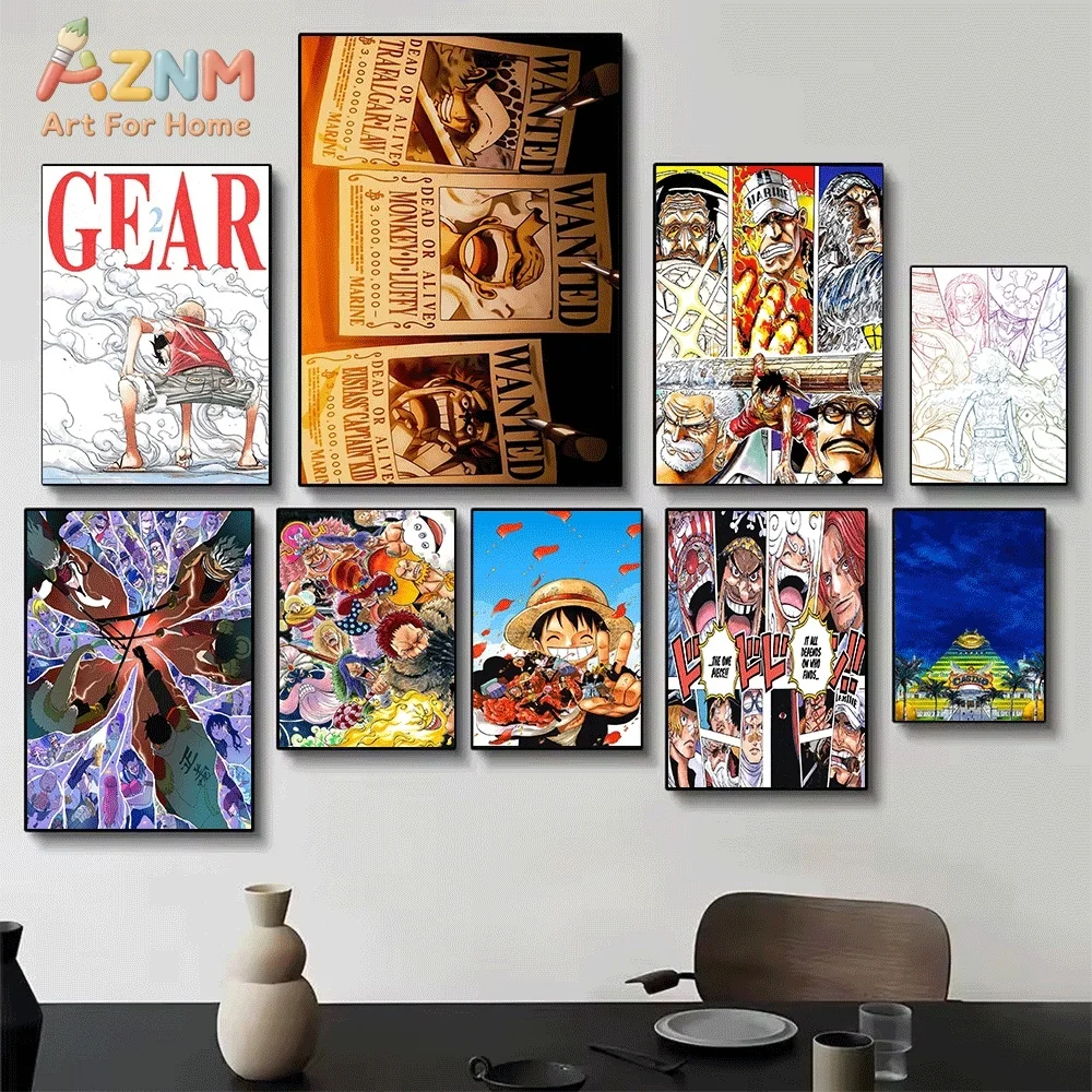 One Piece Anime Canvas Wall Ar - đánh giá và giá One Piece Straw Hat