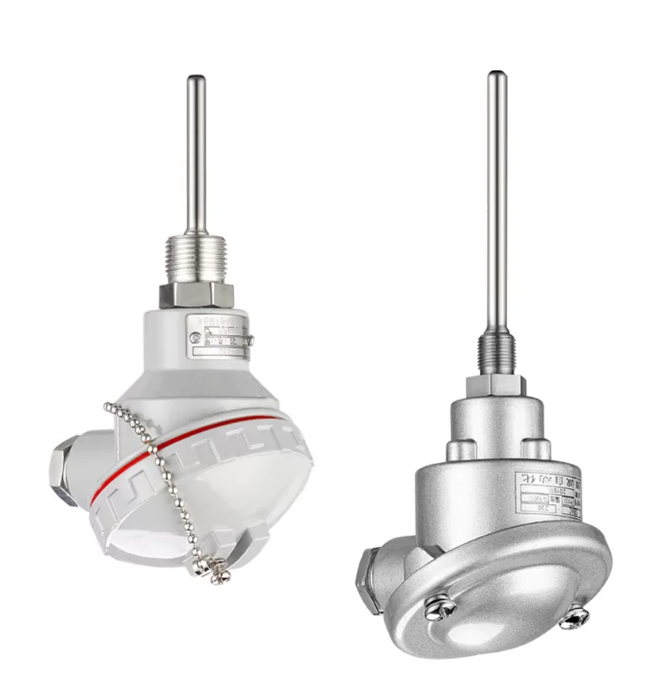 Wzp-pt100 Thermische Weerstandssonde Geïntegreerde Temperatuurzender 4-20ma Hoge Temperatuur Pt100 Temperatuursensor