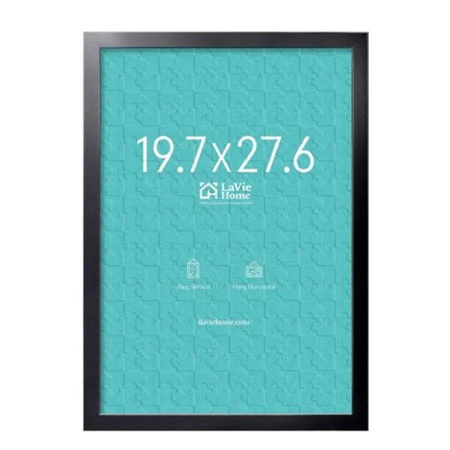 

Рамка для картин 19.7x27.6 дюймов, рамка для пазлов, для декора стен, классический минималистичный стиль, подходит для украшения домов, офисов, отелей