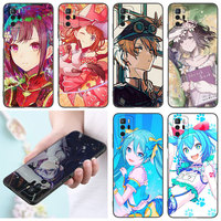 Cute Project Sekai Anime Black Silicone Phone Case For Xiaomi Redmi Note 9 10 11 12 13 Pro Plus 11S 4G 11T 5G 9S 10S 12S