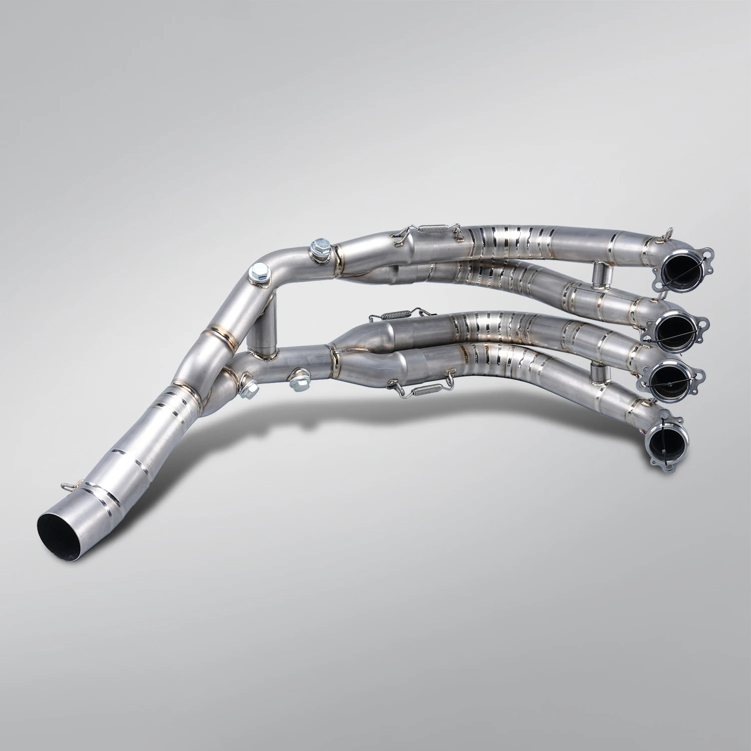 For S1000R 2021-2024/S1000RR 2019-2024 Motorcycle Modified Exhaust, Ti Alloy Front Connecting Pipe SC Exhaust For S1000RR