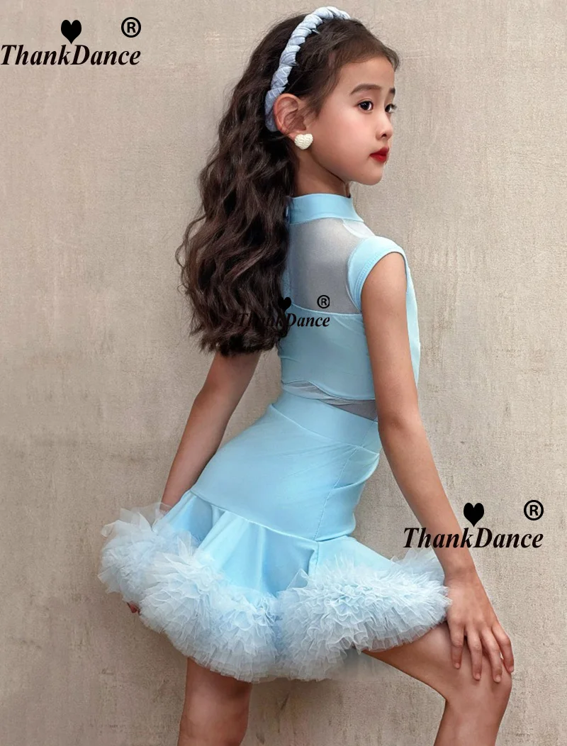 Crianças trajes de dança latina meninas dança latina prática treinamento terno vestidos de dança de salão competições roupas crianças