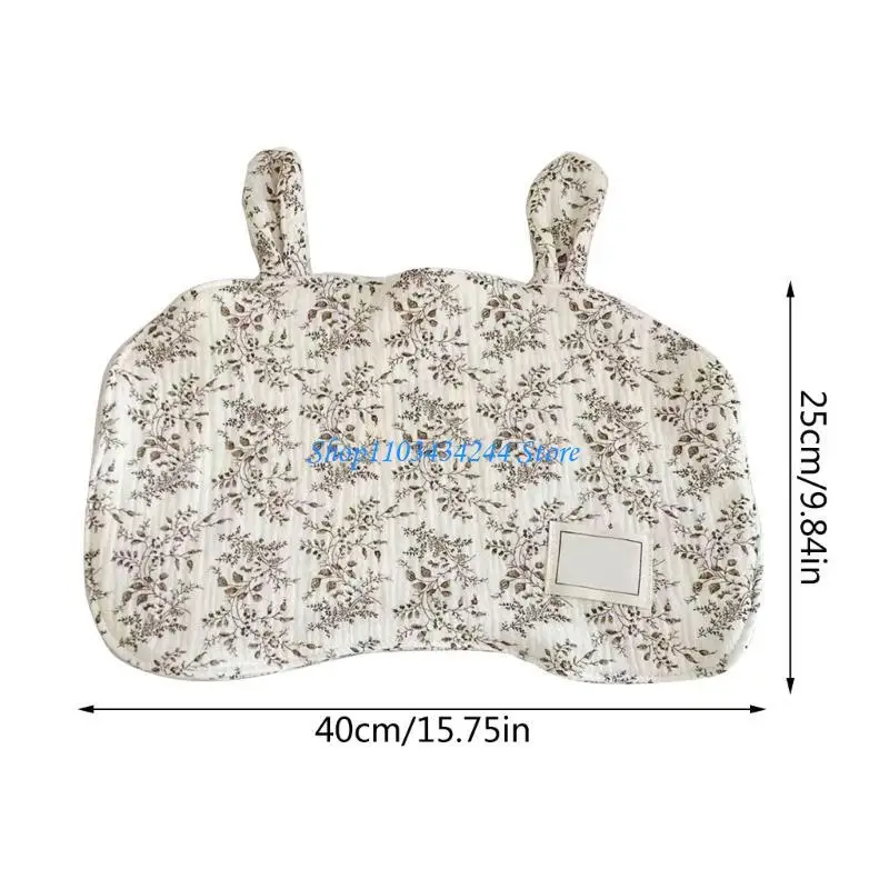 وسادة مسطحة لحديثي الولادة وسادة أطفال متعددة الطبقات وسادة رأس لطيفة على شكل دب للأذن #6