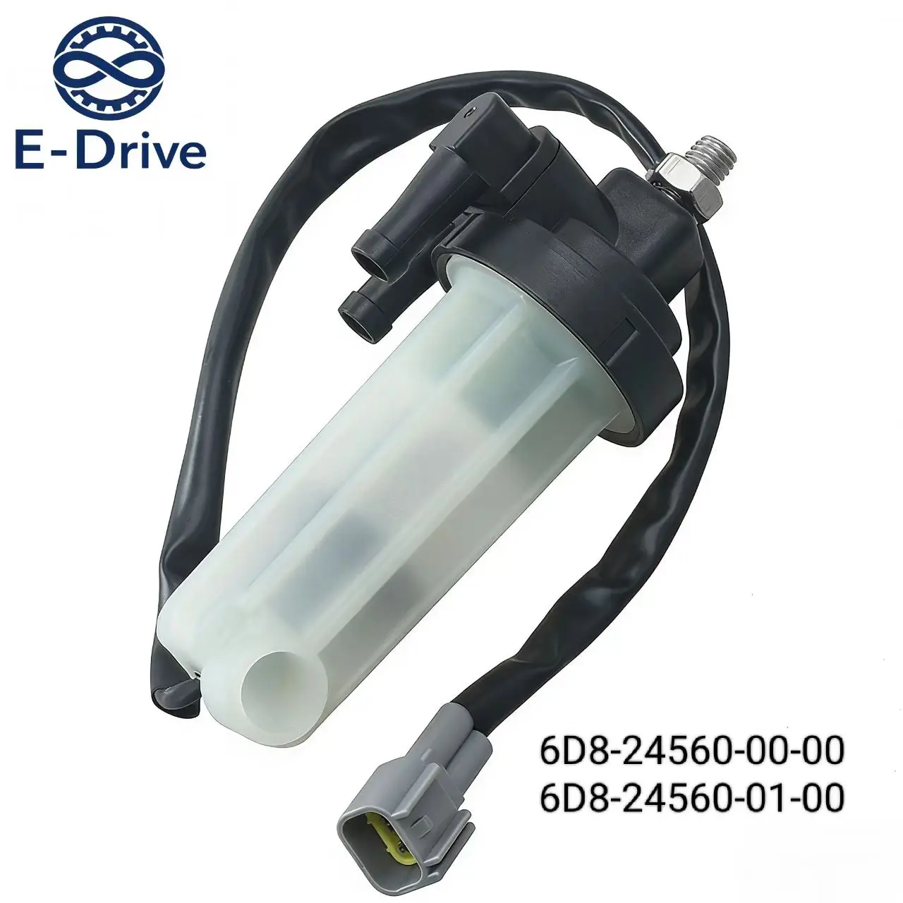 Fuel Filter Assembly for Outboard Motor 50-115HP Replaces 6D8-24560-00-00 6D8-24560-01-00 with 8mm 5/16 Inch Ports