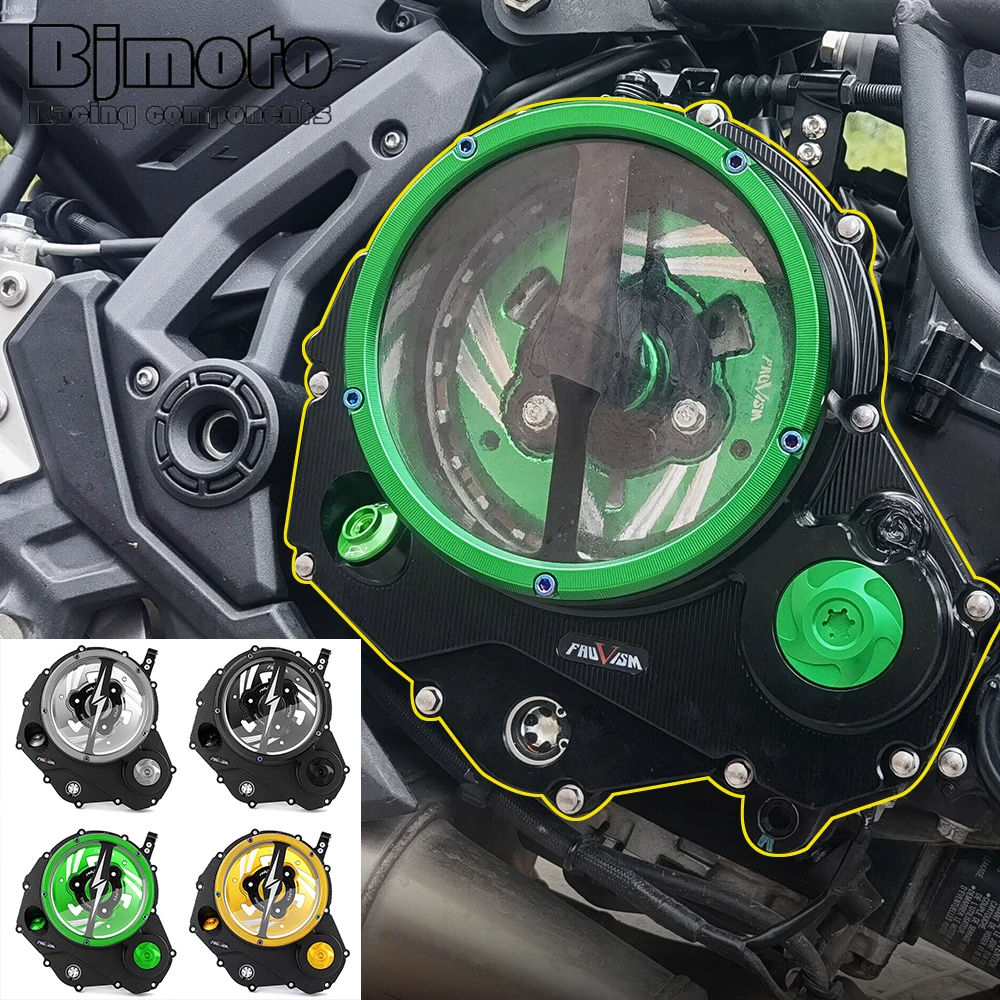 

Clear Clutch Cover Engine Protector Guard Spring Retainer Pressure Plate For Kawasaki Ninja 650 Z650 Ninja650 2017-2022