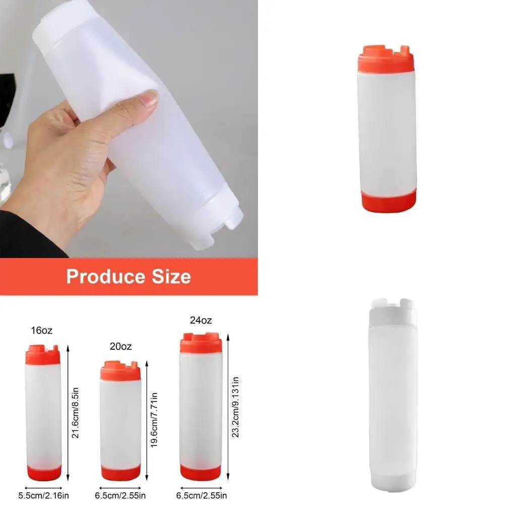 

E8BD Double Sided Squeeze Sauce Bottle For Efficient Cooking And Easy Cleaning