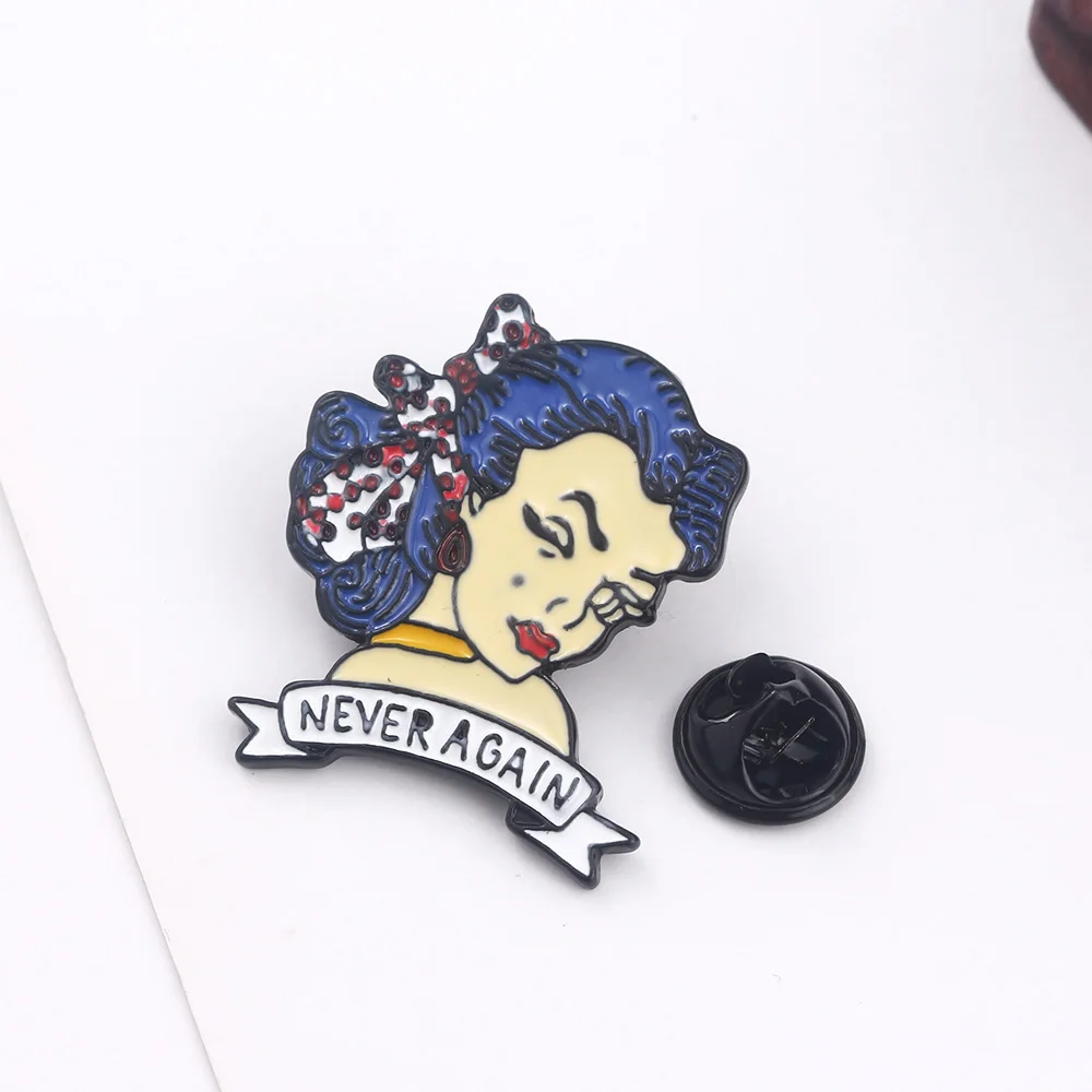 الرجعية الأوروبية عصر النهضة الفن المعادن المينا بروش فان جوخ النفط اللوحة الفن دبوس الرجال النساء على ظهره شارة مجوهرات اكسسوارات #2