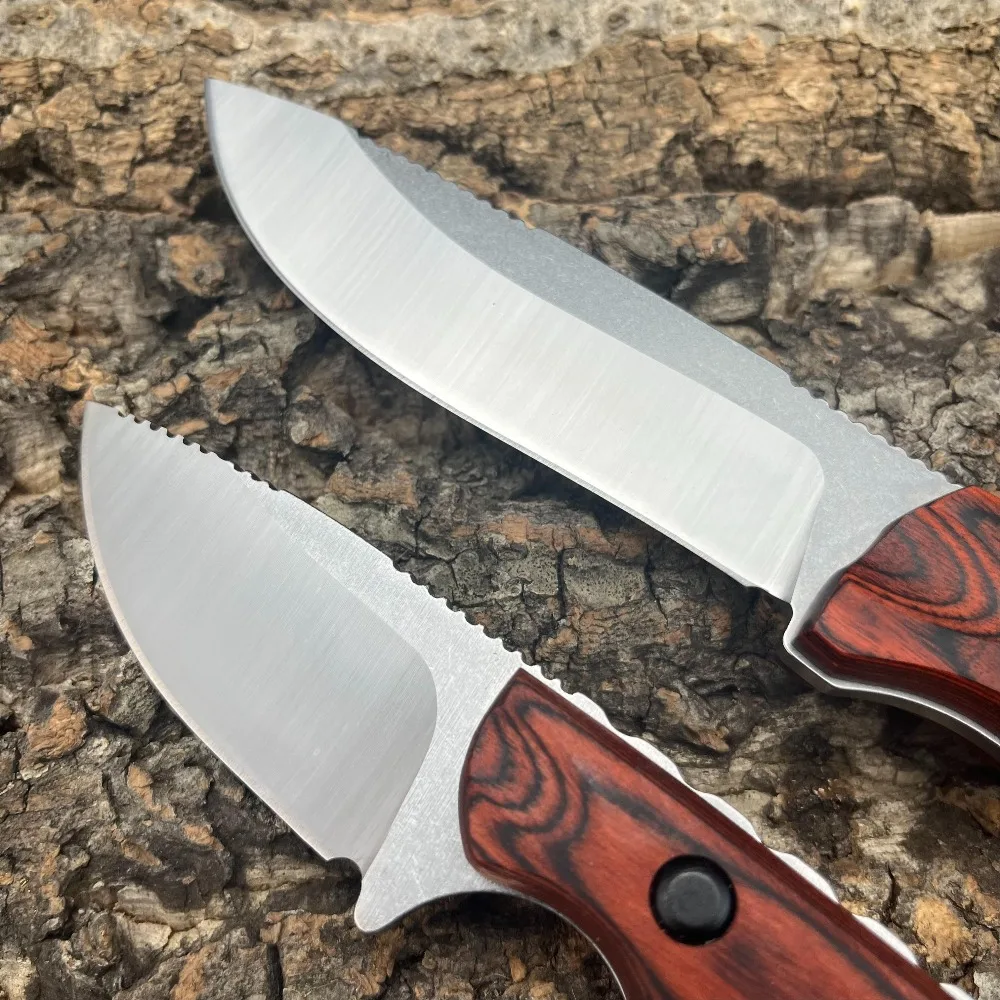 Saddle Mountain BM 15002 Hidden Canyon Hunter 15017 Outdoor Fixed Blade Knife CPM-S30V with Leather Sheath Camping Fishing view 3