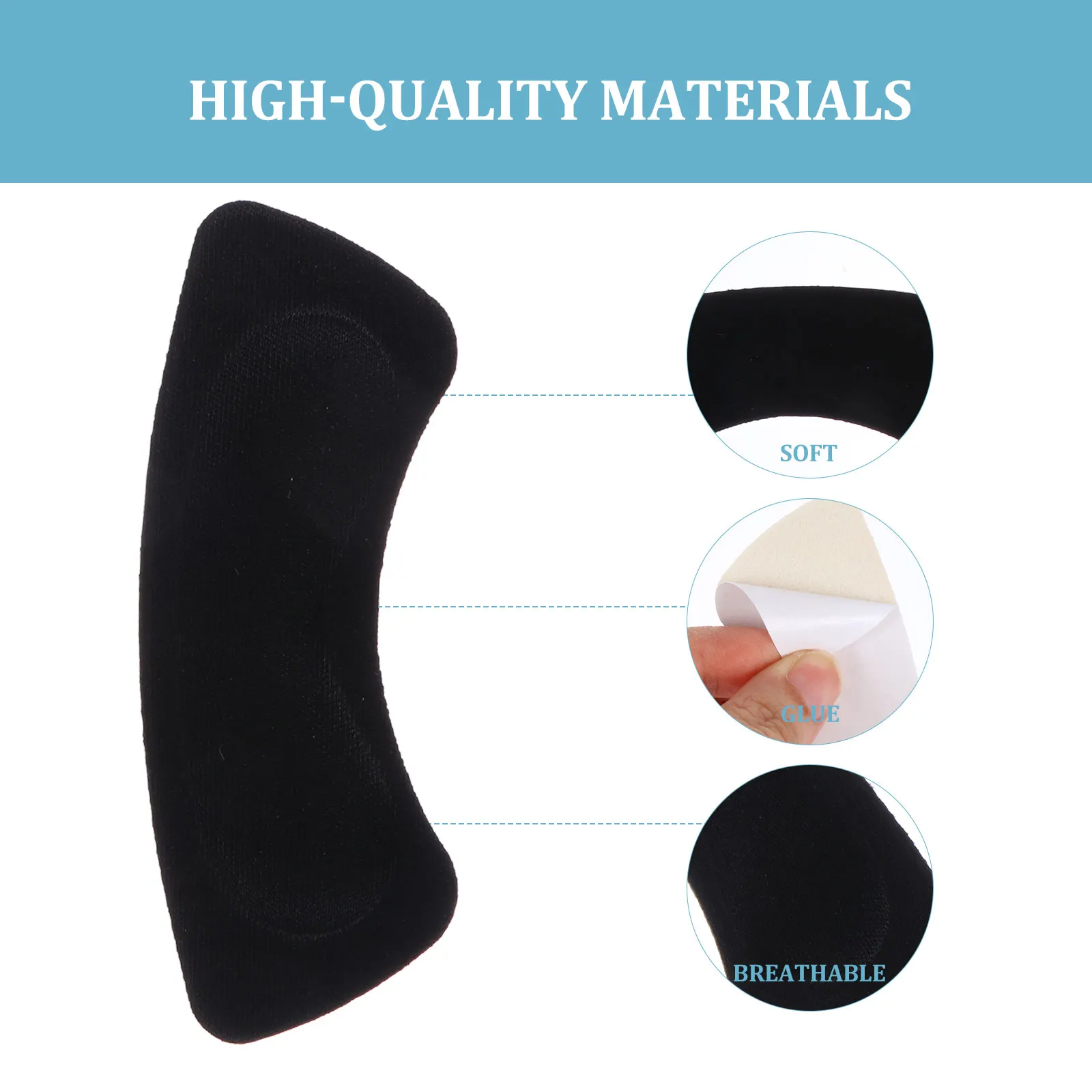 

10 Pairs Heel Stickers Wear-resistant Pad Protector Womens Sneakers Thicken for Paster Emulsion Shoes Miss Pads