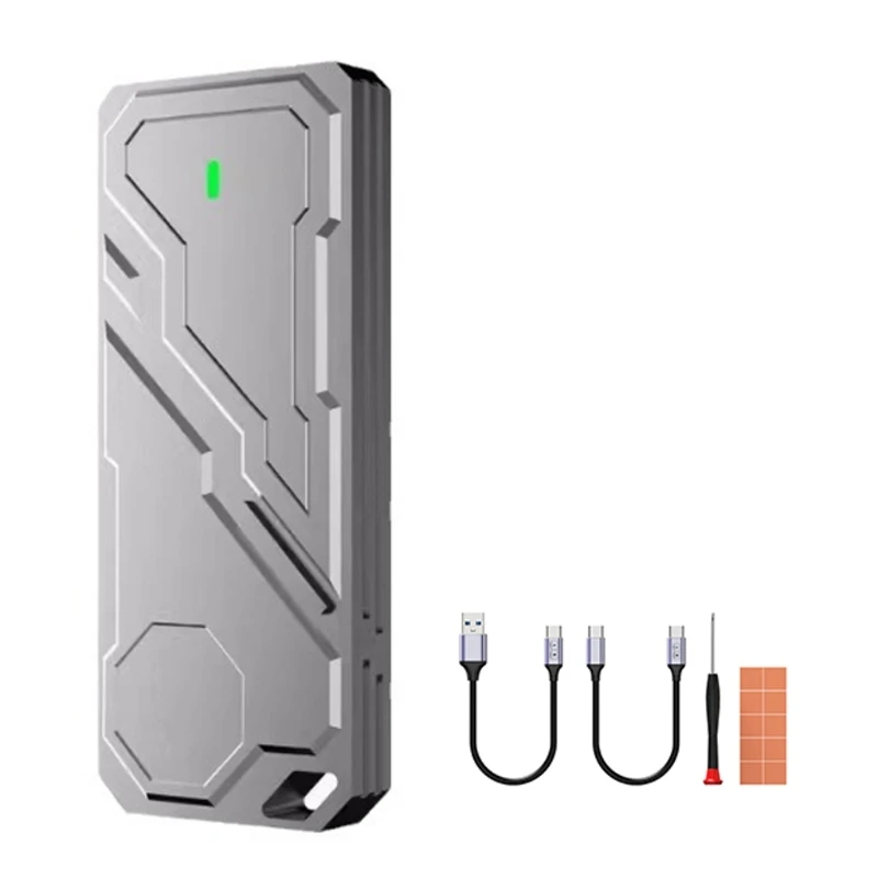 Корпус NVMe SSD Чехол для хранения SSD с расширением 4 ТБ USB3.2 Быстрая передача данных 10 Гбит/с для работы в командировке
