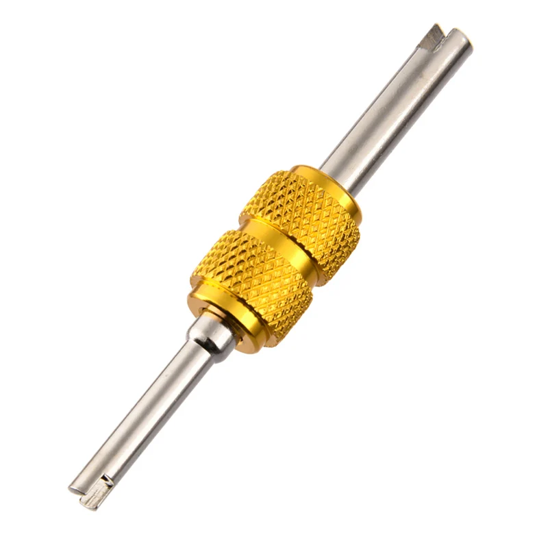 Aluminum yellow wrench Car  A/C Air Conditioning System valve core Remover Installer Repair Kit