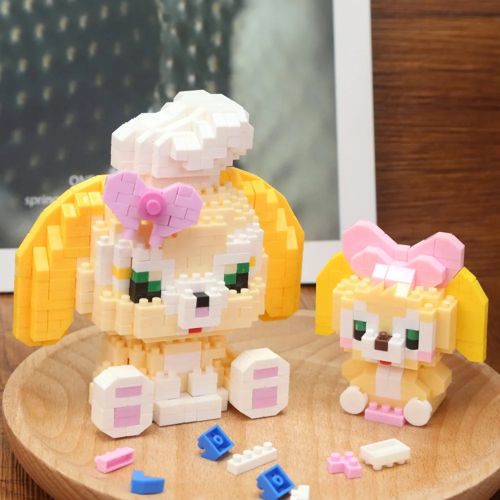 Disney Building Blocks Anime Kawaii Cartoon mini Action Children\'s Figures Blocks Bricks Assemble DIY Toys Gift for Kids