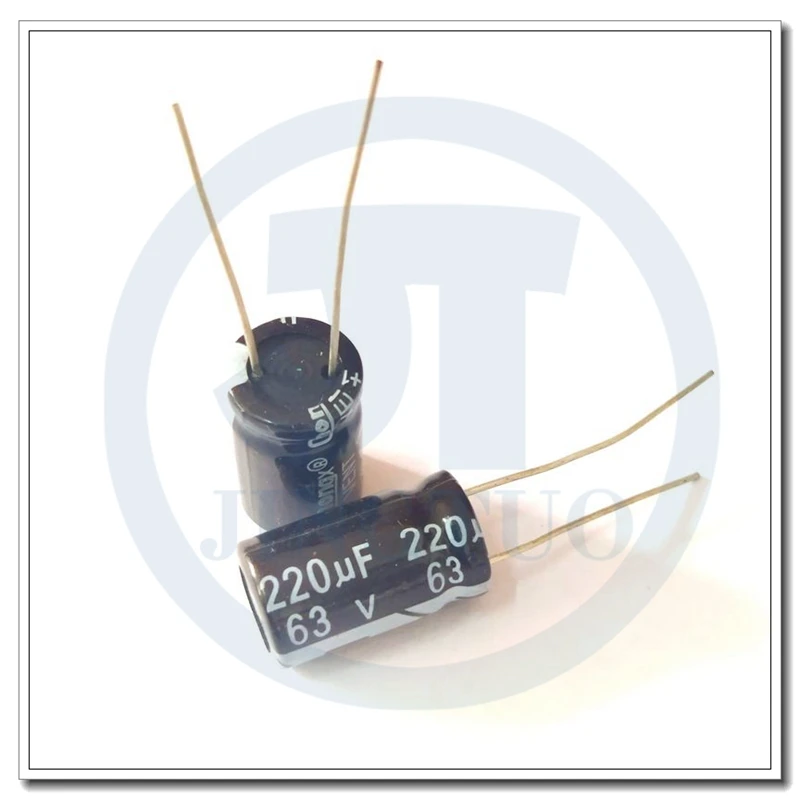 5pcs 220uF63V 63V220uF 220MFD 63WV 10*16mm Radial Aluminum Electrolytic Capacitor