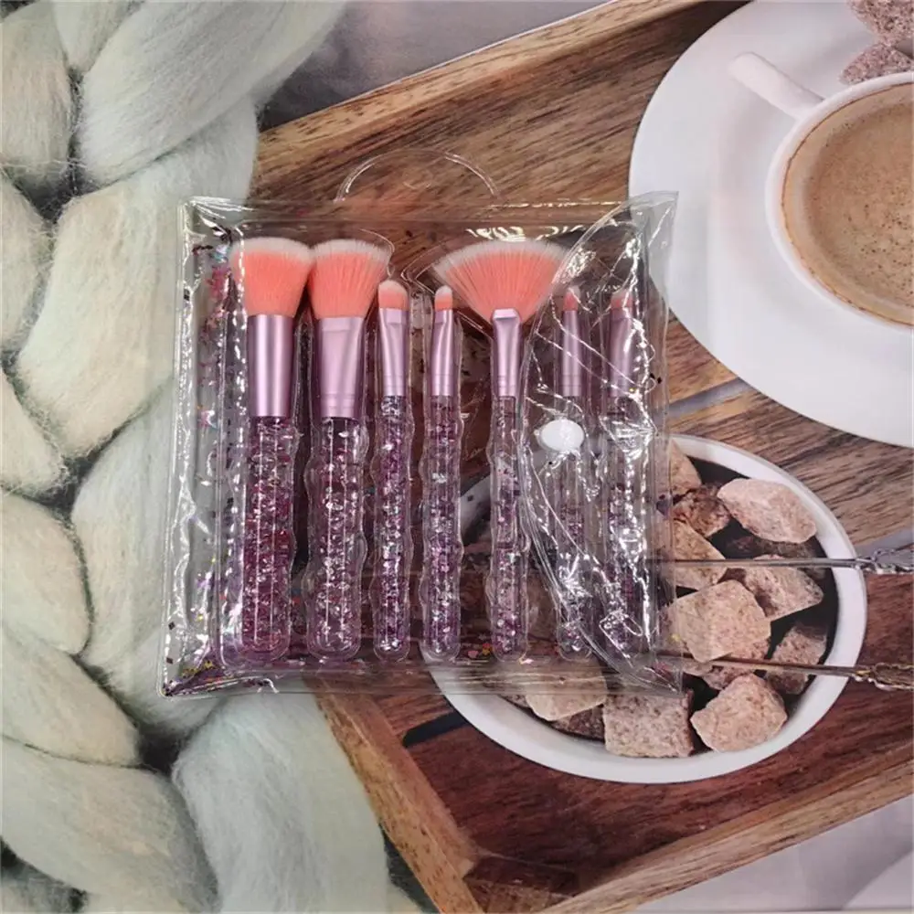 1~5PCS Make Up 7 Sticks Complete Set Of Make Quicksand Beginner Loose Powder Makeup Brush Mini And Convenient Soft Bristles