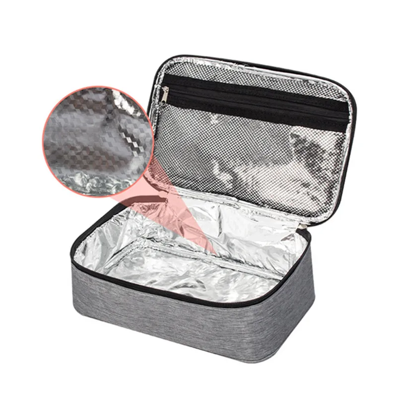 Rectangle Portable Thermal Lunch Box Bag Waterproof Insulated Food Bento Storage Container Cooler Bag Handbags for Picnic Travel