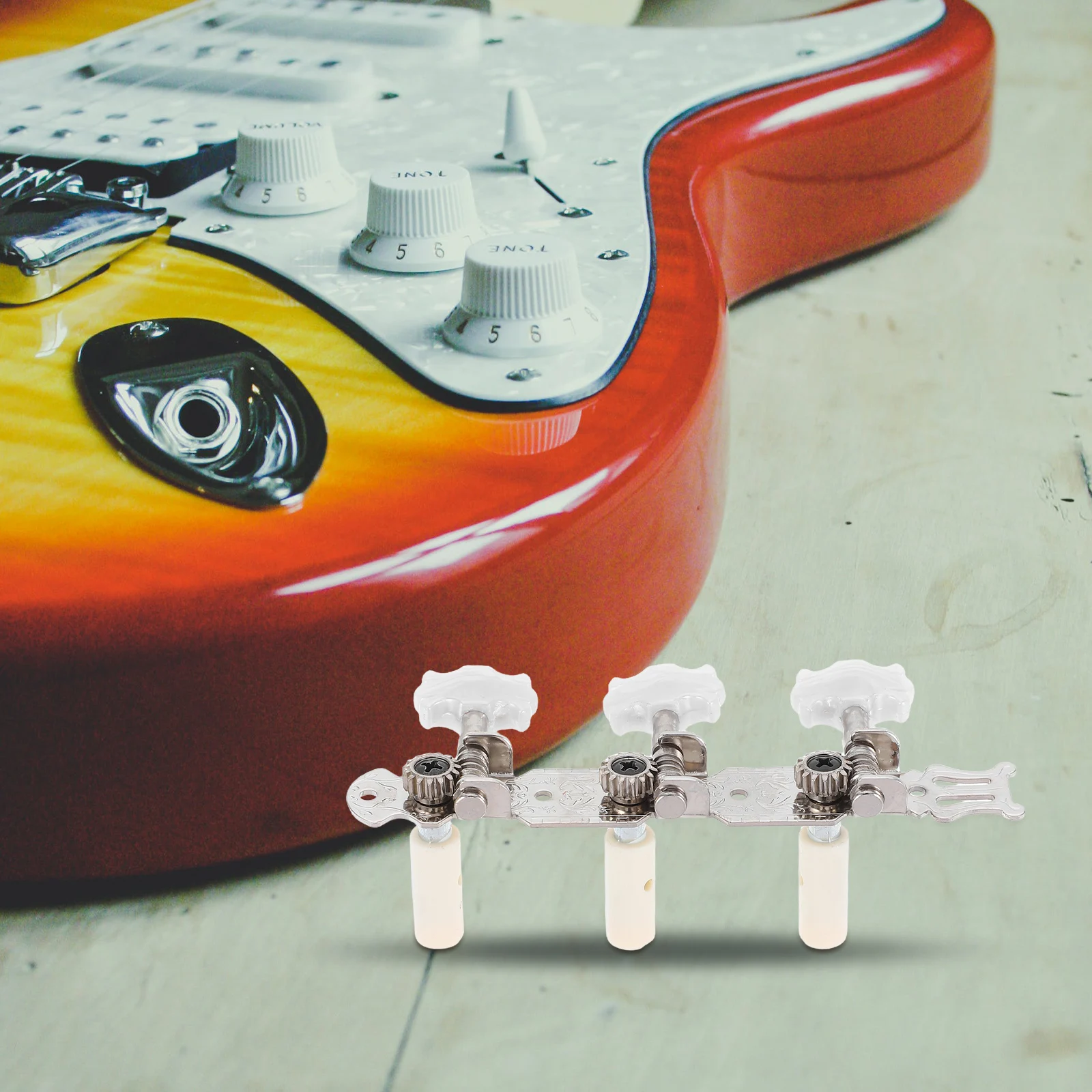 

1Pair Classical Guitar Tuning Pegs Metal Plastic Ergonomic Smooth Rotation Easy Install Guitar Replacement for Acoustic