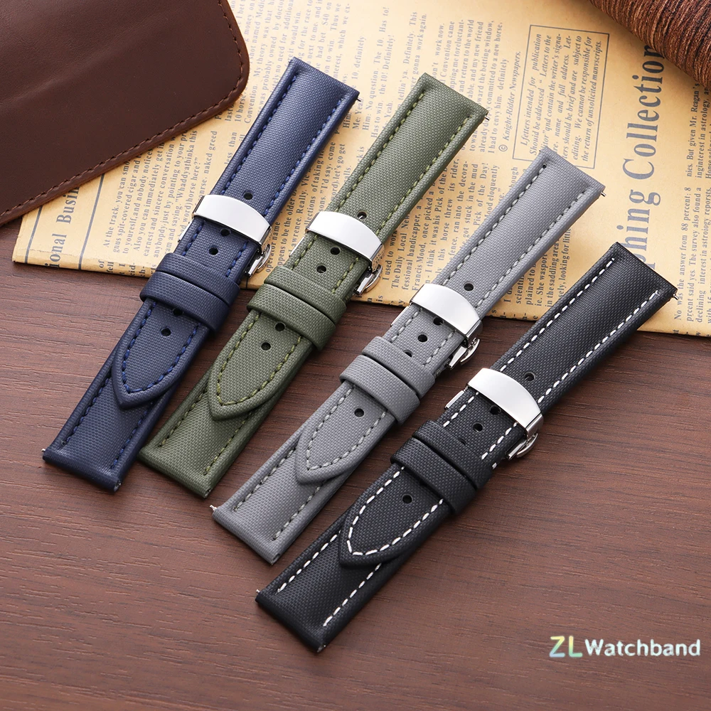 비즈니스 세일클로스 나일론 시계줄 퀵 릴리스 버터플라이 - Leather Strap Quick Release 리뷰 및 가격