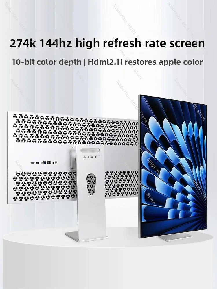 Monitor LG Brillante de 27 Pulgadas y 4K, 144Hz sin Marco para Mac y Juegos, Compatible con Pantalla Vertical