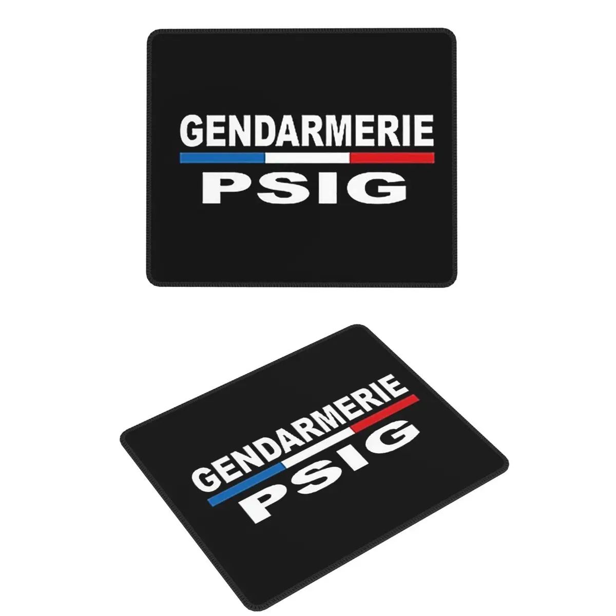 

PSIG GENDARMERIE PATCH Mouse Pad Computer Keyboard Mouse Mat Gaming PC Desk Mat Office Accessories Table Mats
