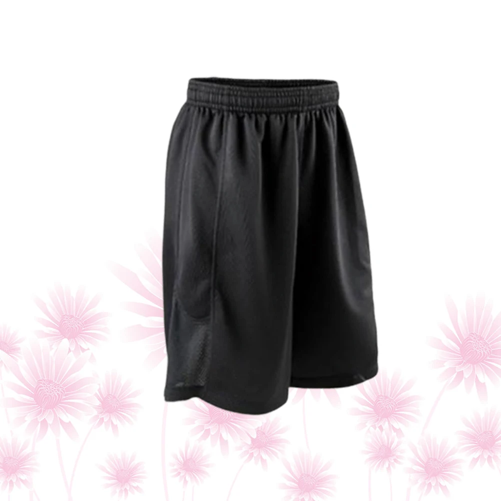 

Black S Professional Sports Shorts Breathable Quick-Drying Running Fitness Exercise Pants Classic Design Stretch Leg Lines