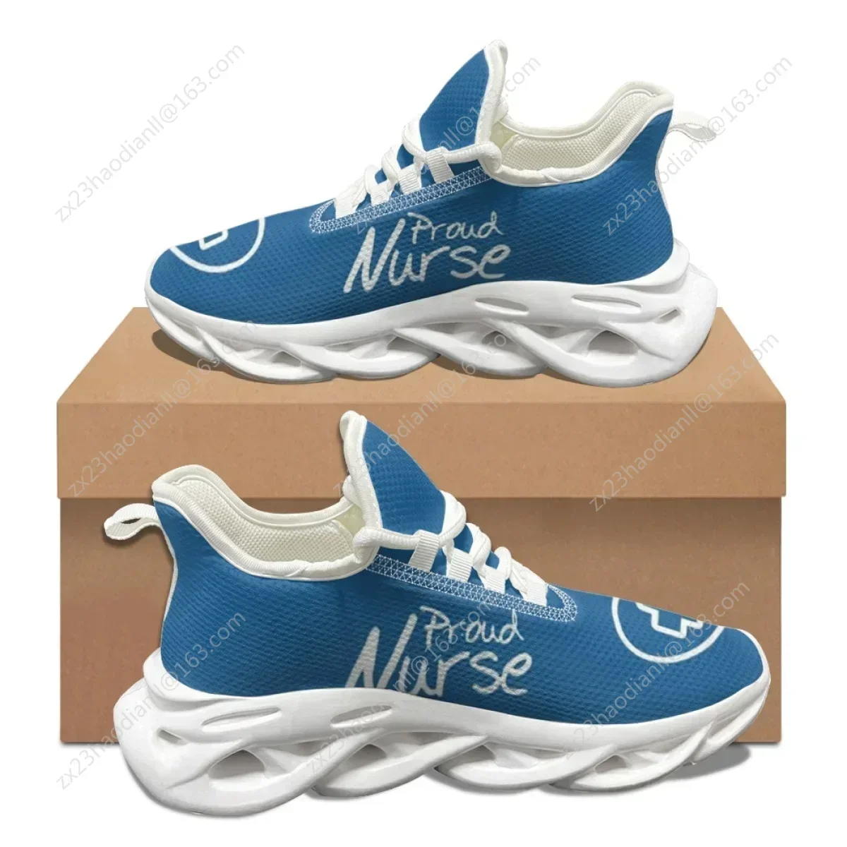Summer Lightweight Anti-Slip Flats Shoes Nurse Proud Print Fashion Women Sneakers Travel Comfortable Student Running Shoes Gift