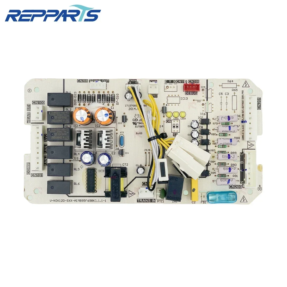 

Новая печатная плата V-KOK120-SXX-A 17127000000960 Замена платы управления KFR-75LW/E-30 для деталей кондиционера Midea