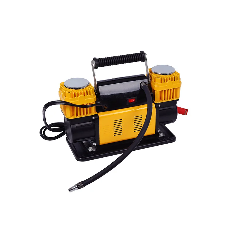 

Tire double-cylinder electric air pump for high-power portable automobile