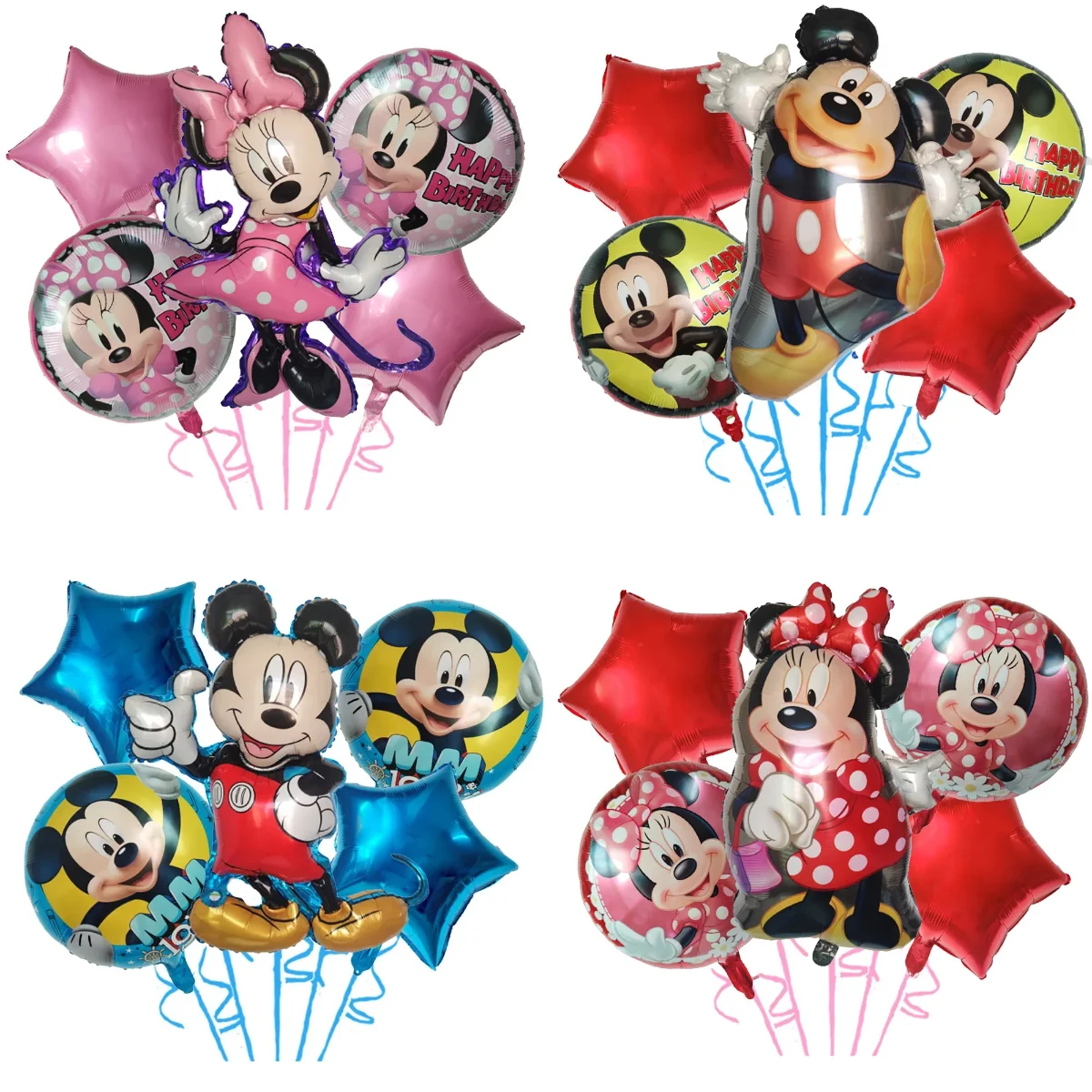 5Pcs Mickey Minnie …
