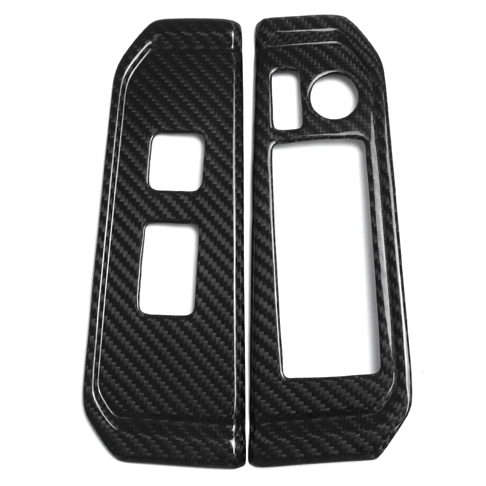 

for Toyota Land Cruiser LC300 2022+ Window Switch Button Cover Trims Carbon Fiber Interior Accessories