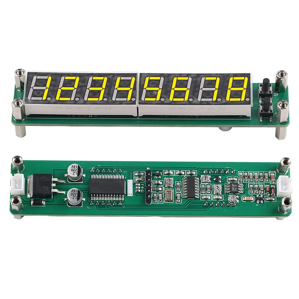 PLJ-8LED-R Digital Cymometer Meter Tester 0.1MHZ-2.4GHz Digital RF Frequency Meter LED Display 8-Bit Display