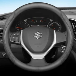 for Suzuki Vitara 4th 2015 2016 2017 2018 Car Steering Wheel Cover PU Leather Non-slip Auto Accessories