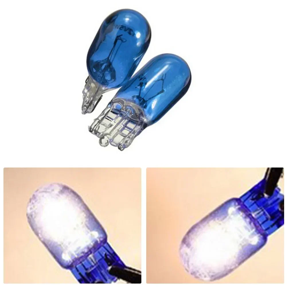 Indoor Bulb Brake Light LED Brake Light Bulbs Car Light Bubls Blue Light Wedge Halogen Lamp for Car Truck 2PCS