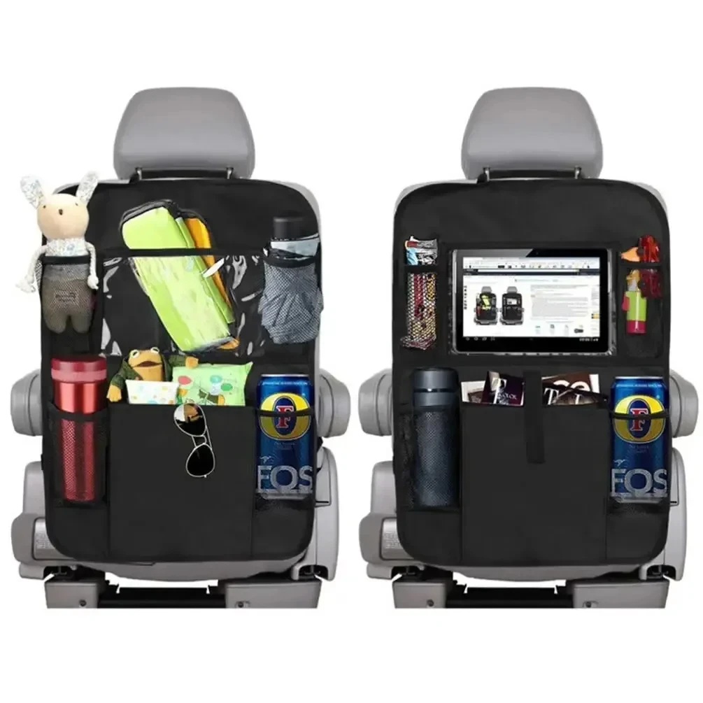 Car Seat Back Storage Bag Large Capacity Classified Oxford Fabric Portable Practical Vehicle Mounted Organizer Multifunctional image 5