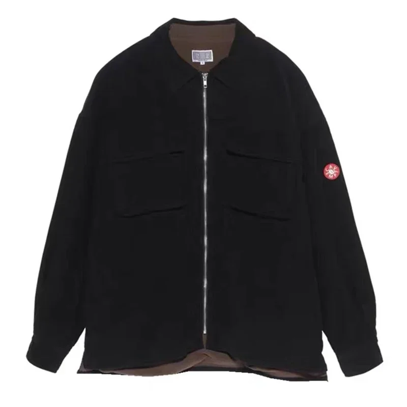 

CAVEMPT C.E Warm and Velvet Thickened Cotton Coat CE Japanese Double Sided Men Jacket New Arrival